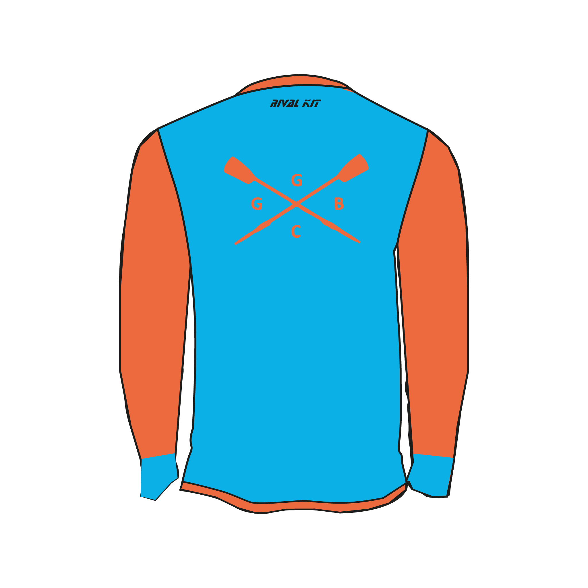 Goring Gap Boat Club Bespoke Long Sleeve Gym T-Shirt