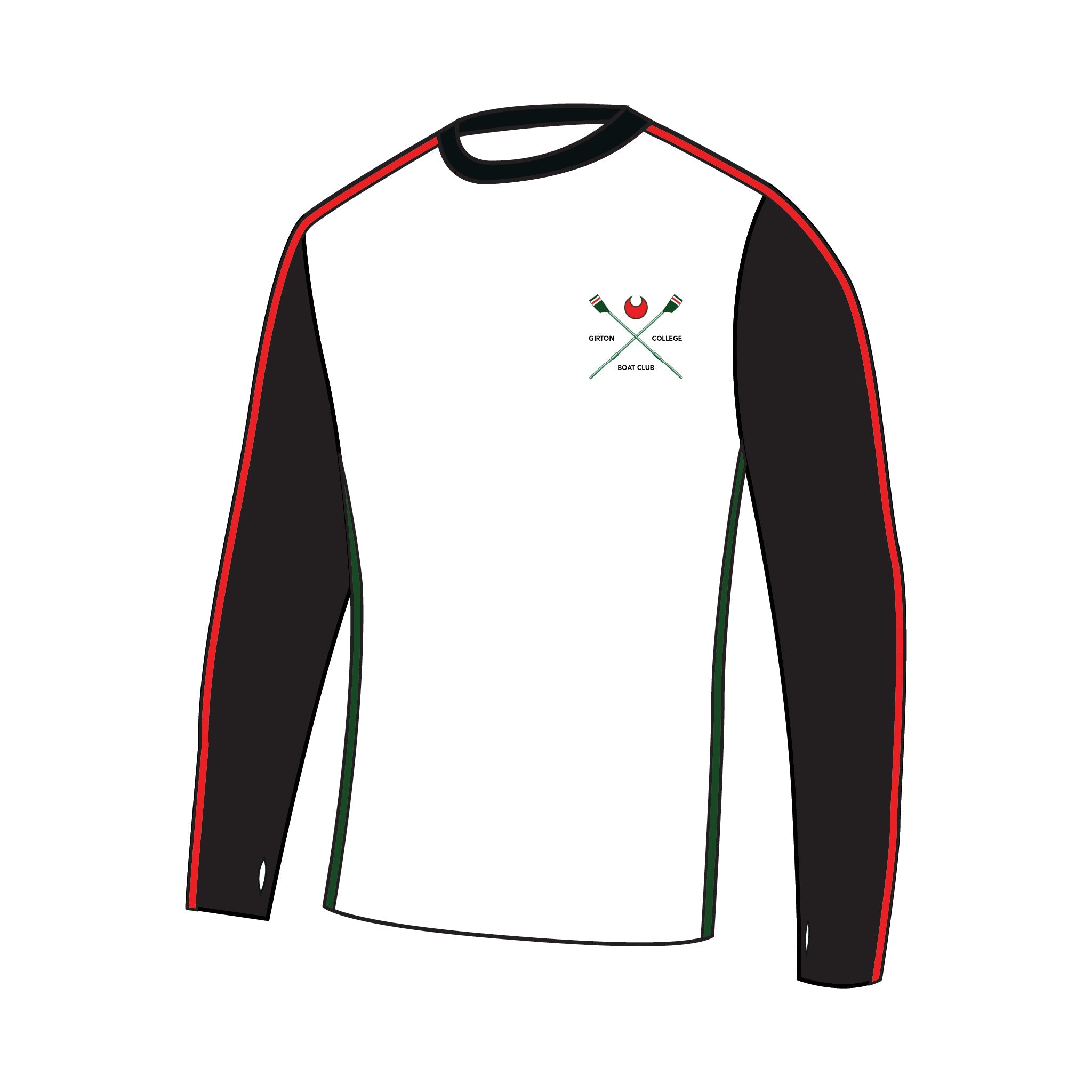 Girton College Boat Club Long Sleeve Gym T-Shirt 1