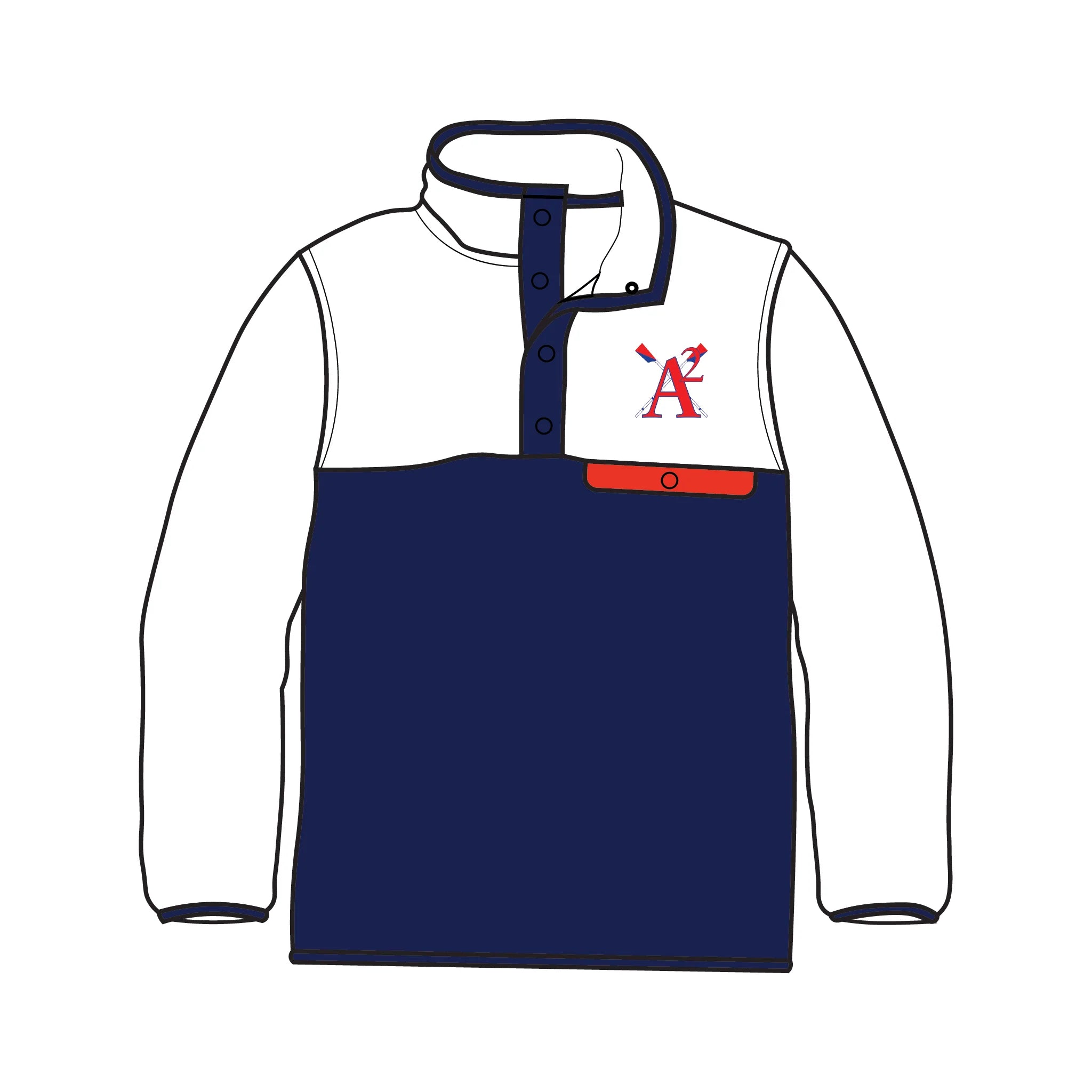 Ann Arbor Rowing Club Pocket Fleece 1