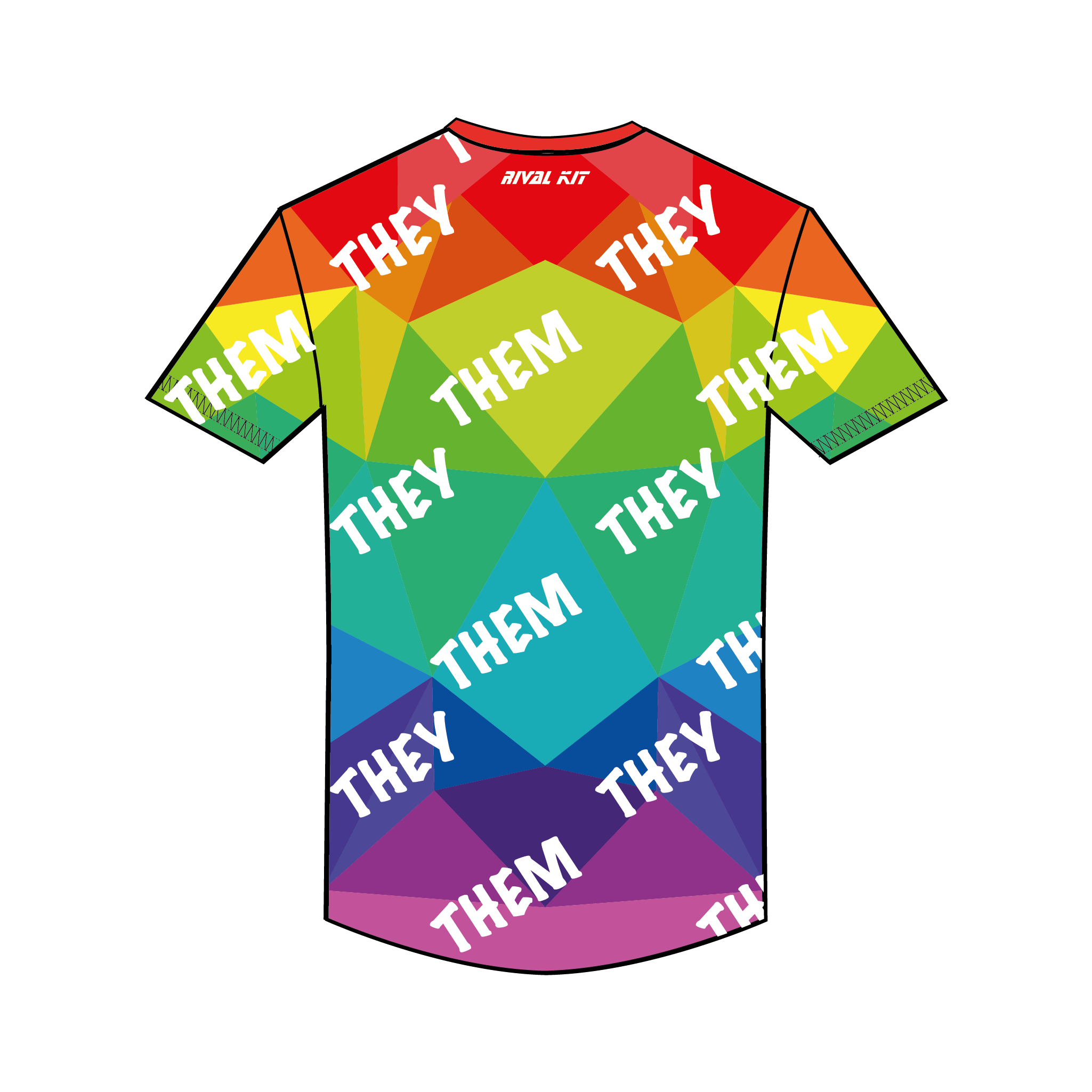 Pride and Pronouns Collection Bespoke Gym T-Shirt
