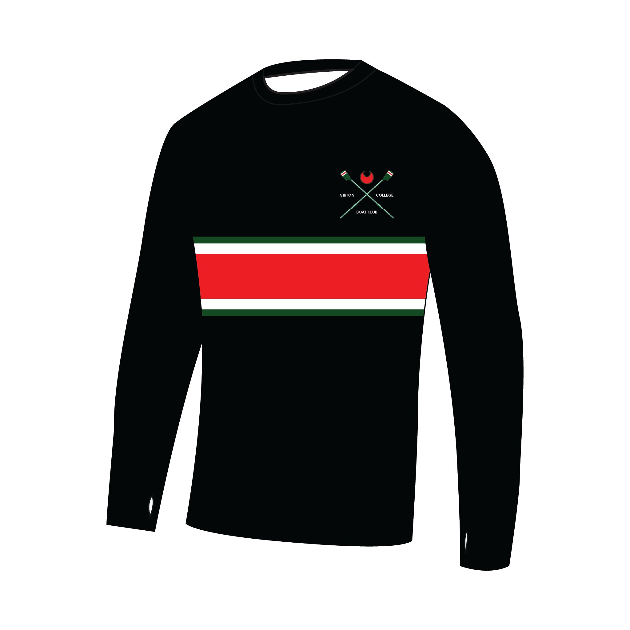 Girton College Boat Club Long Sleeve Gym T-Shirt 1