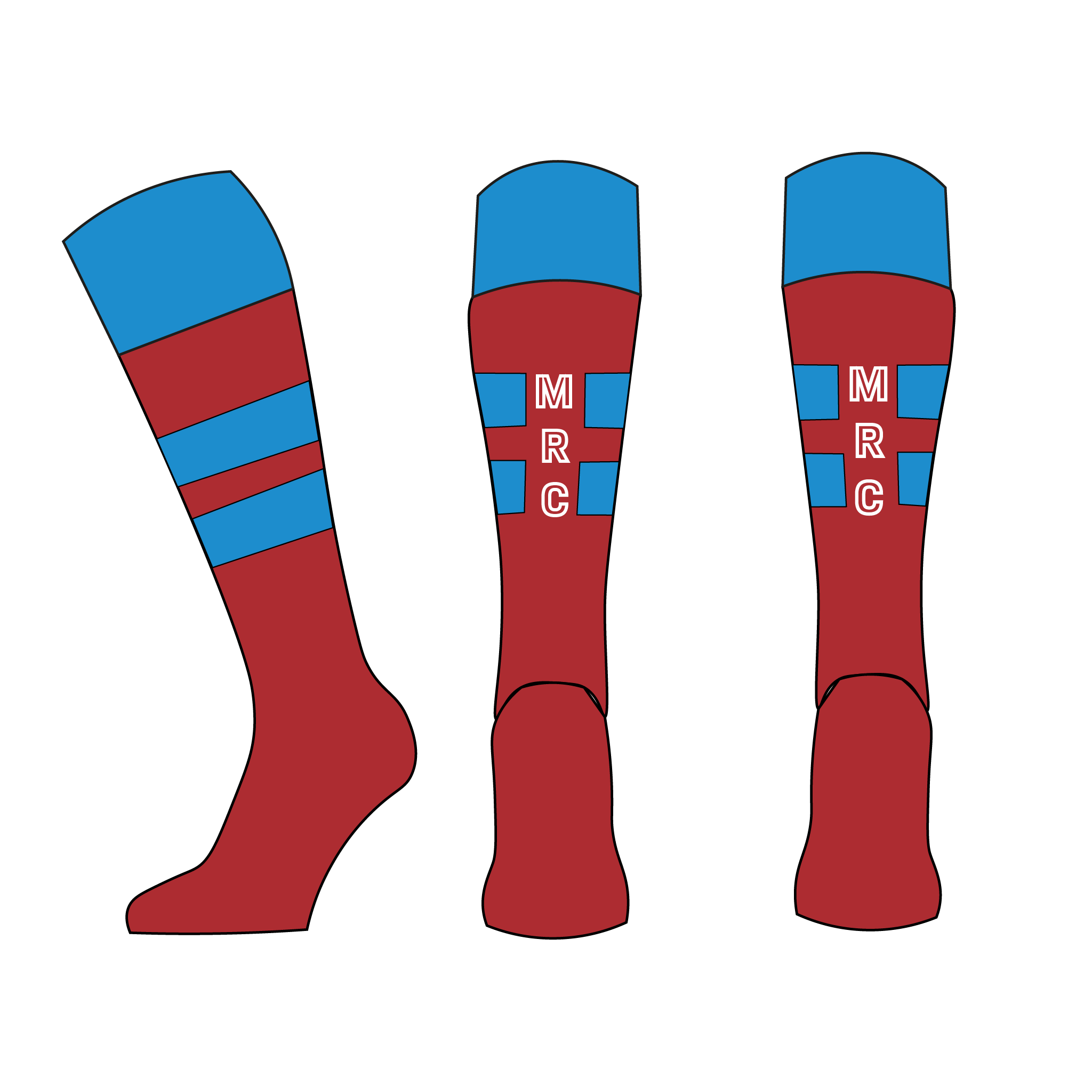 Mercantile RC Rugby Socks