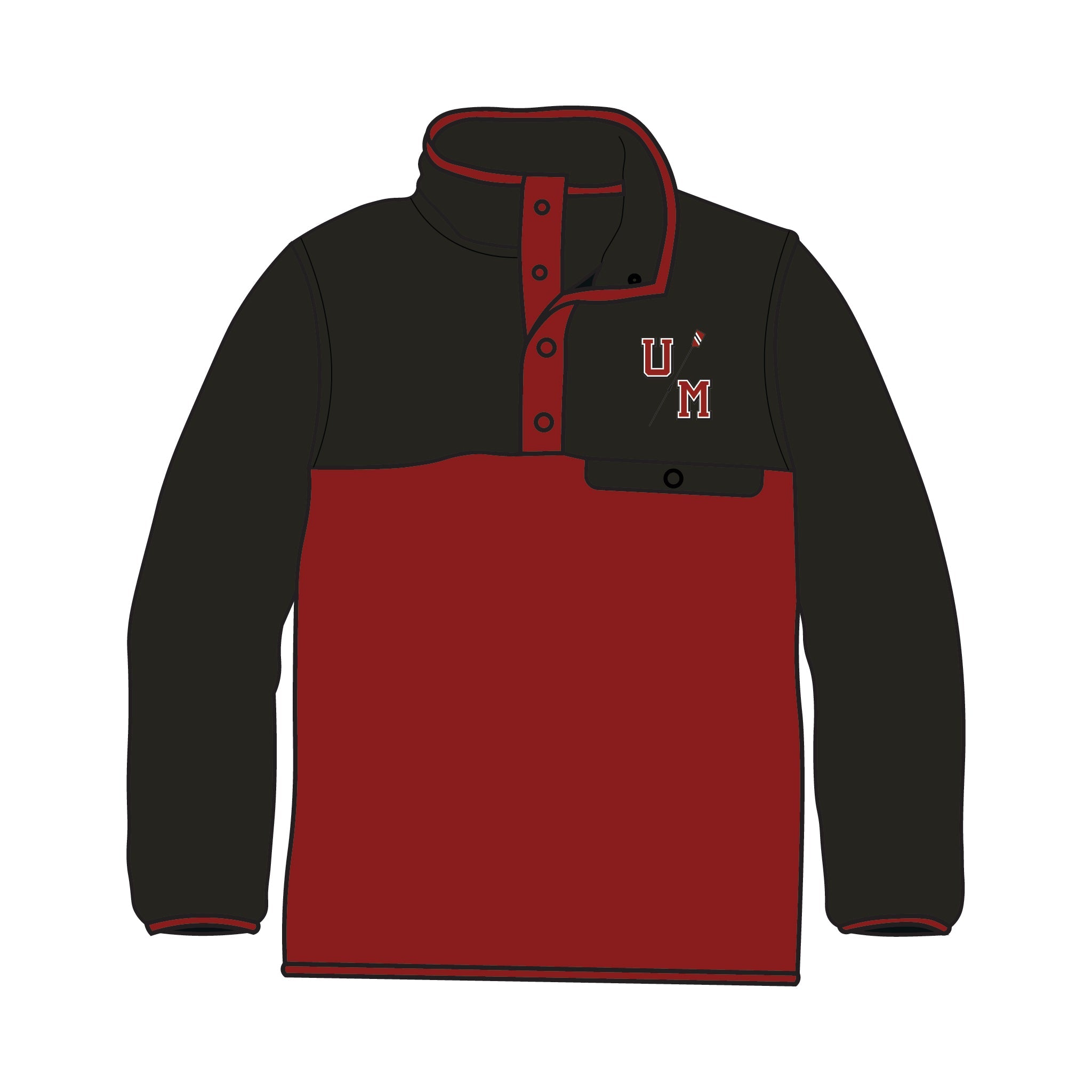 University of Massachusetts Men’s Rowing Pocket Fleece