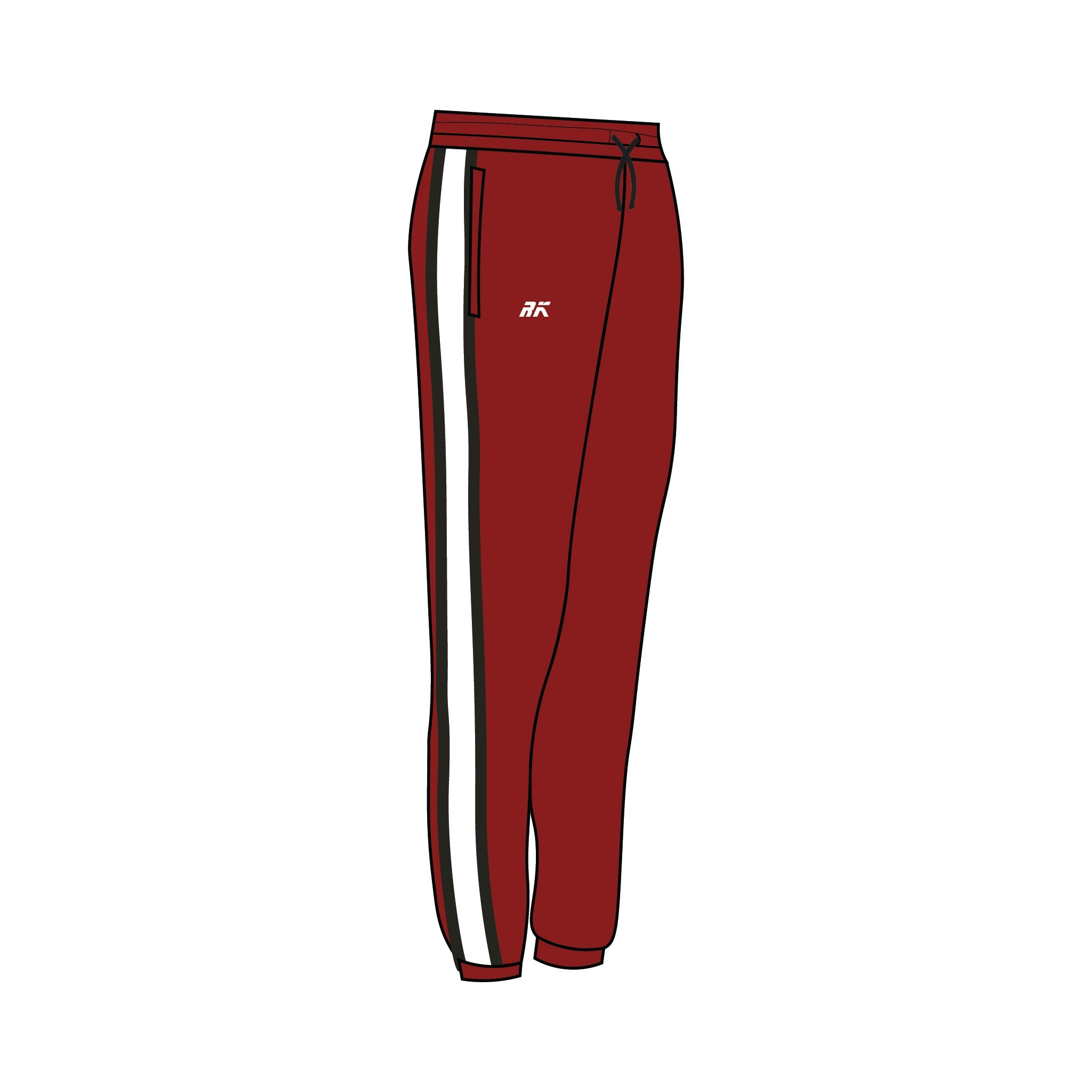 University of Massachusetts Men’s Rowing Black Bespoke Joggies 1