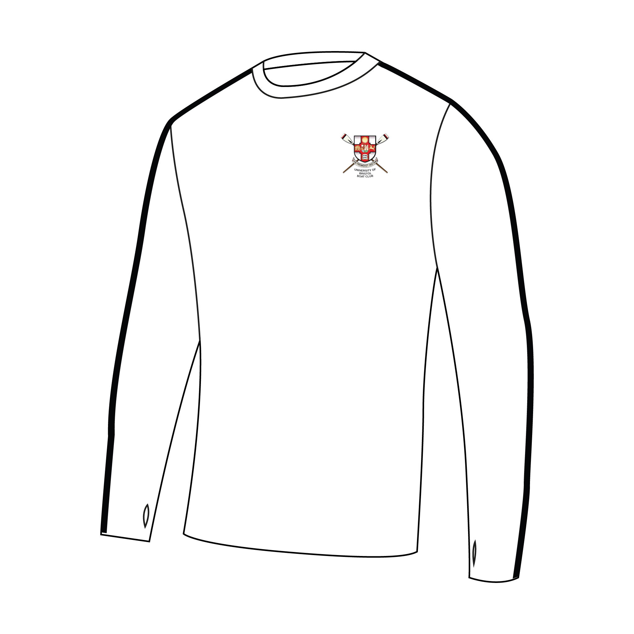 University of Bristol Boat Club Bespoke Long Sleeve Gym T-Shirt