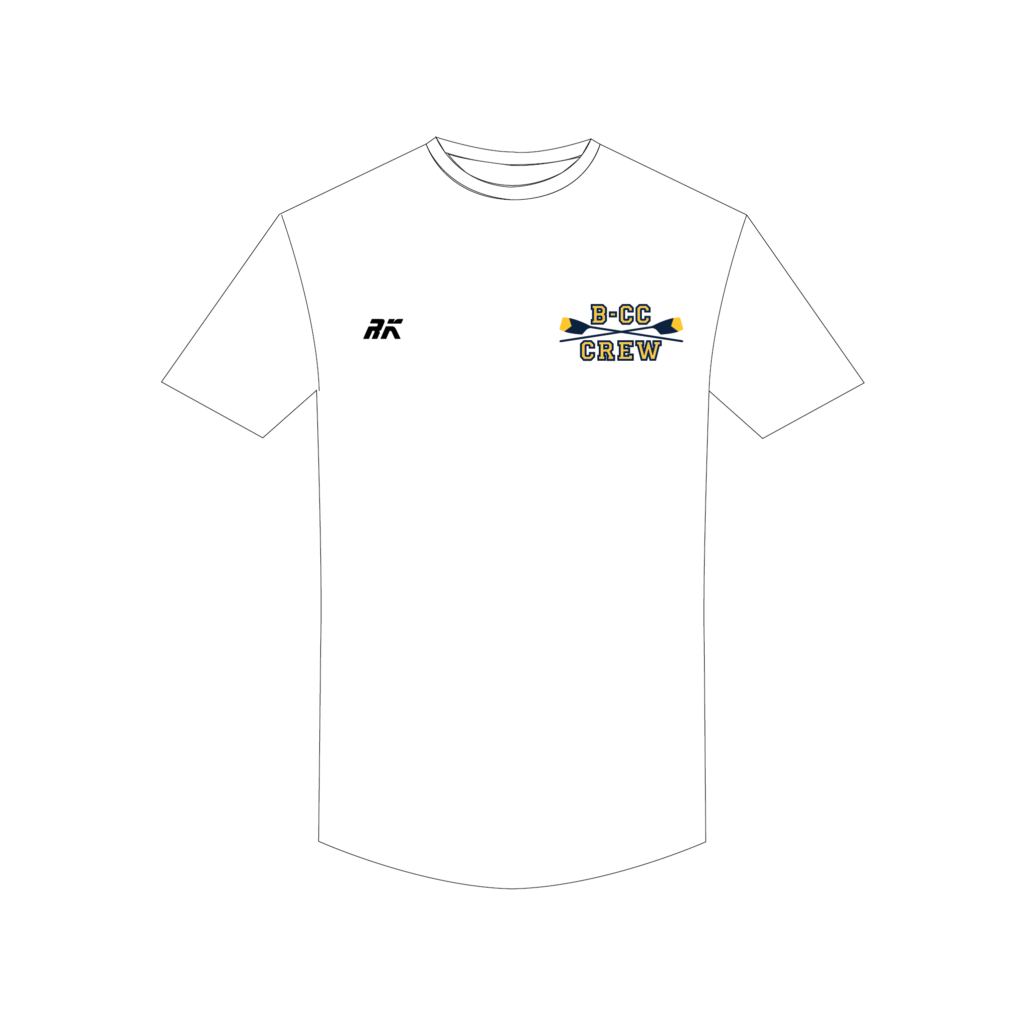 B-CC Crew White Casual T-Shirt