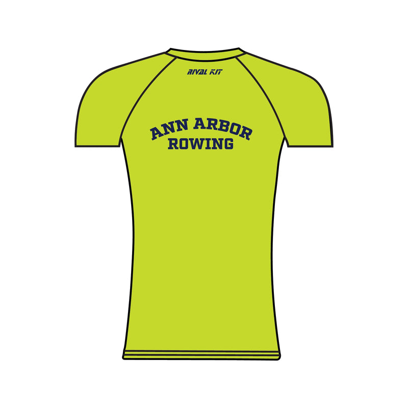 Ann Arbor Rowing Club Hi-Vis Short Sleeved Baselayer