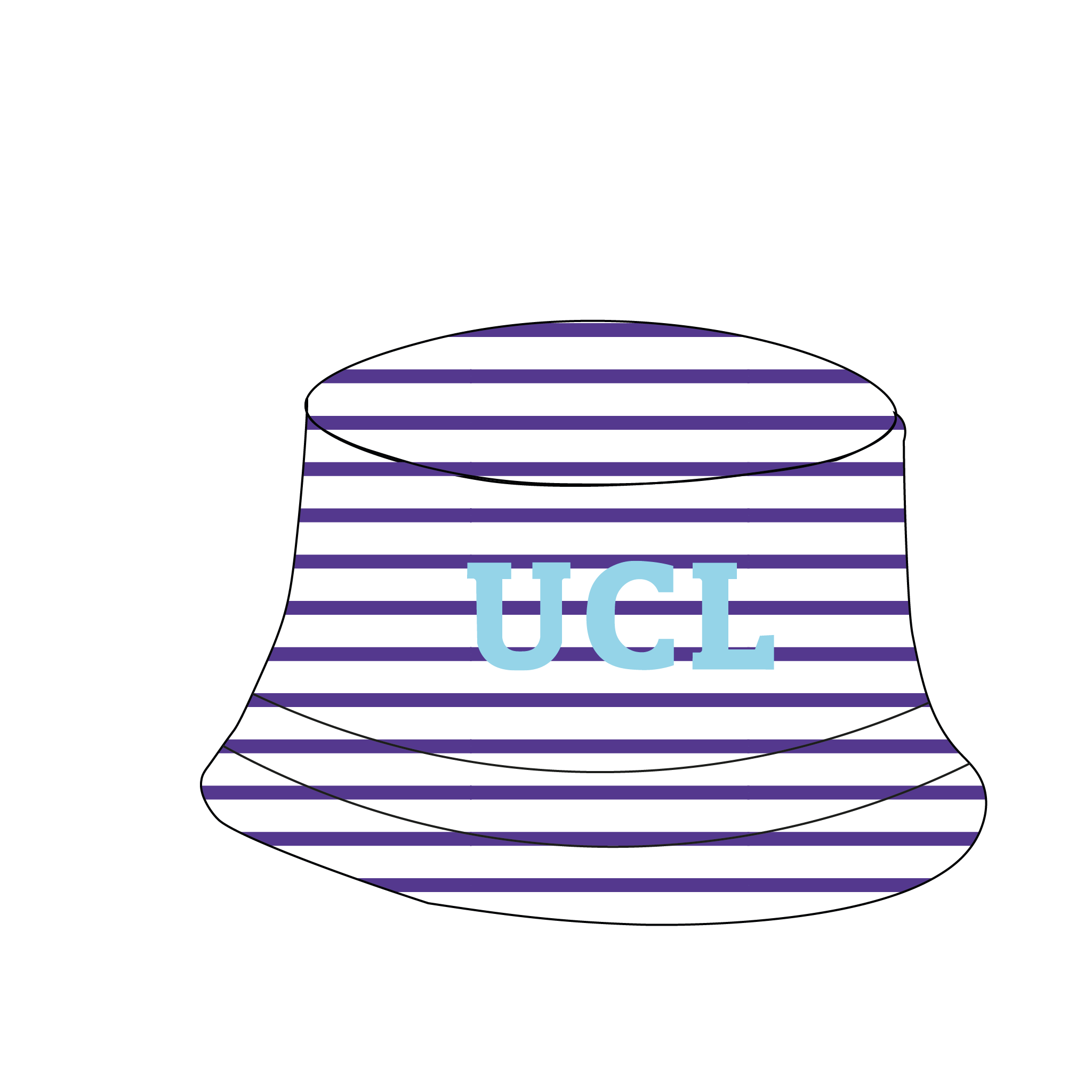UCL Reversible Bucket Hat Design 2