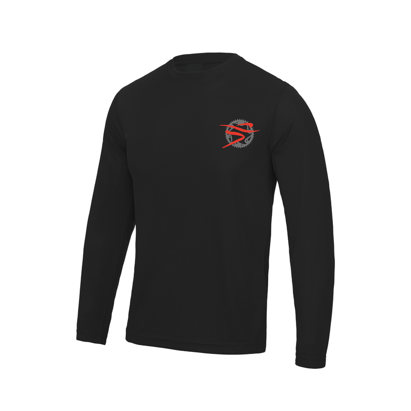Boxford Bike Club Long Sleeve Black Gym T-Shirt