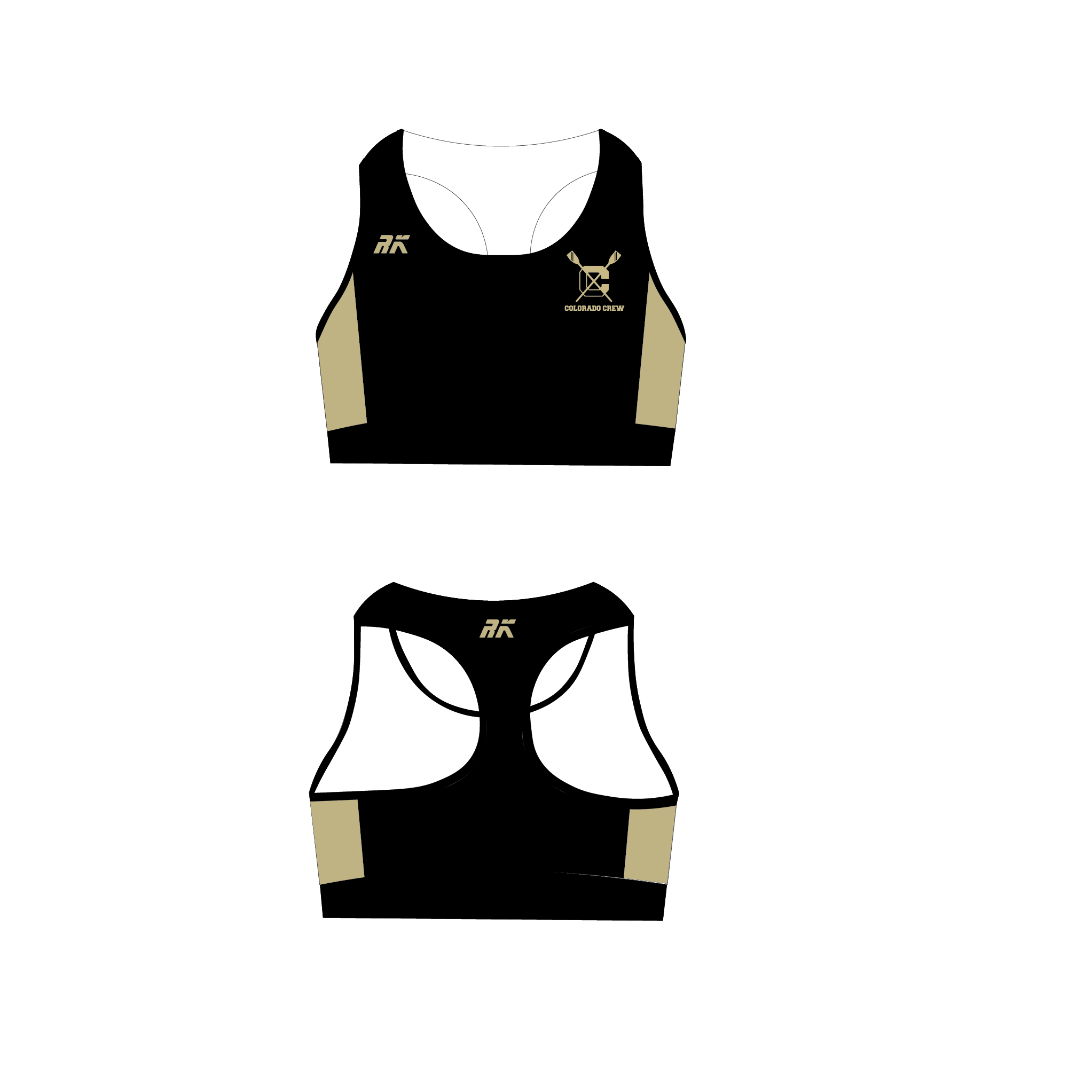 COLORADO CREW Racerback sports bra