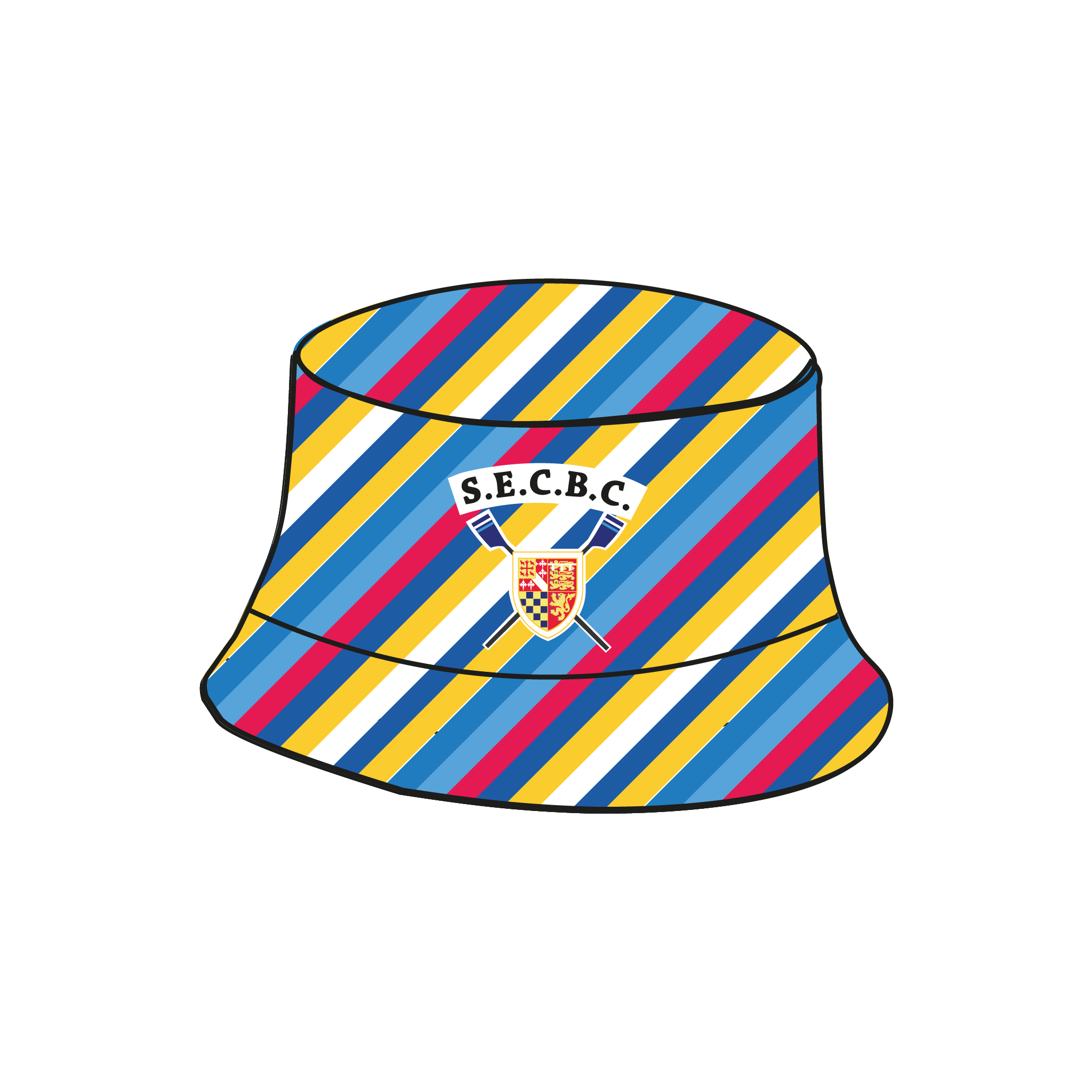 St Edmund's College Cambridge Boat Club Reversible Bucket Hat