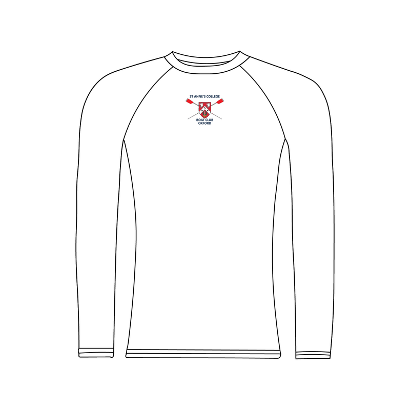 St Anne's College BC White Long Sleeve Base Layer