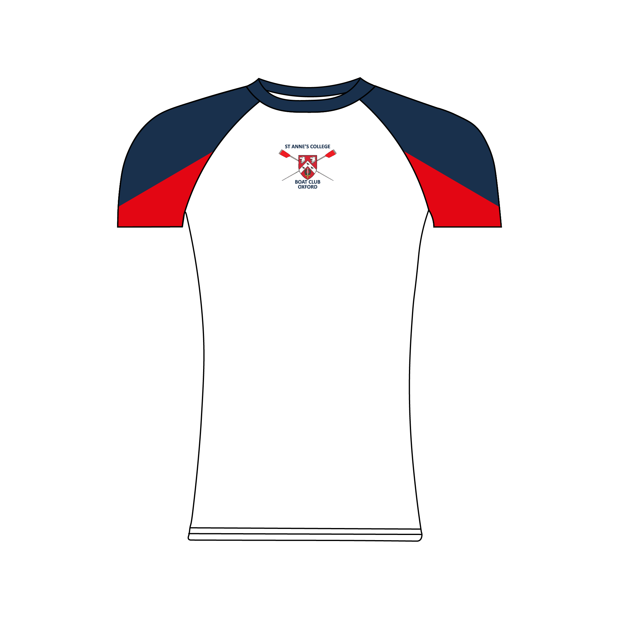 St Anne's College BC White Short Sleeve Base Layer