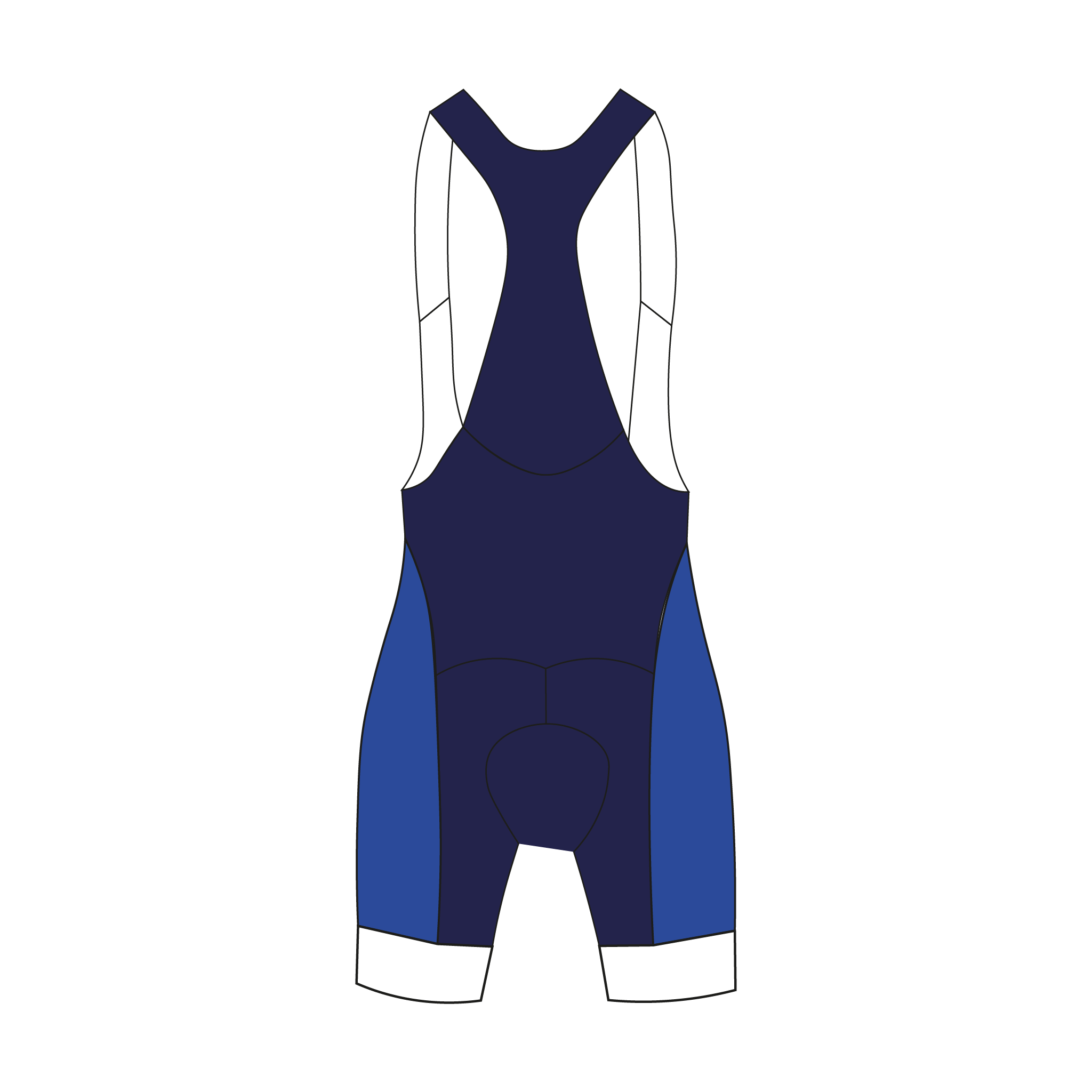 Old Canfordian Boat Club Blue Cycling Bib Shorts